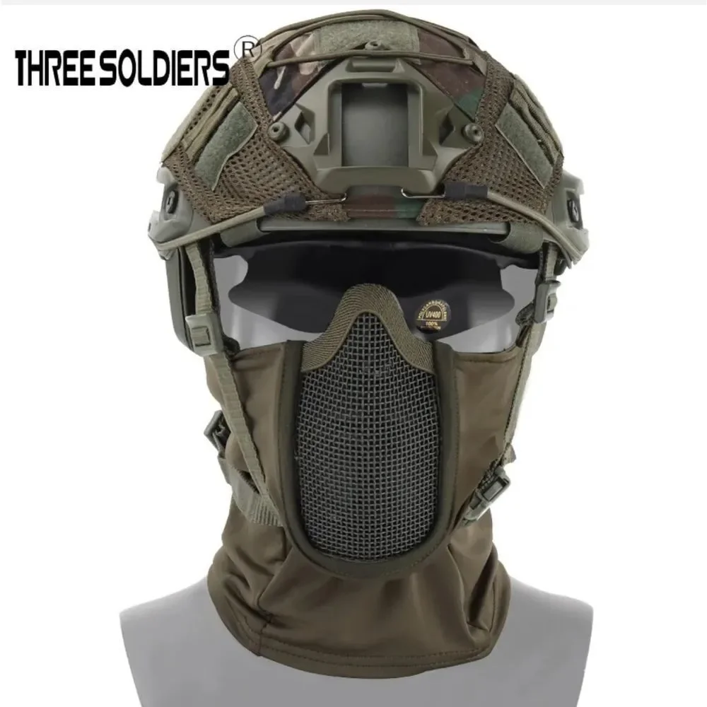 Tactical Face Mask Steel Mesh Balaclava Army Airsoft Paintball Headgear Cover US
